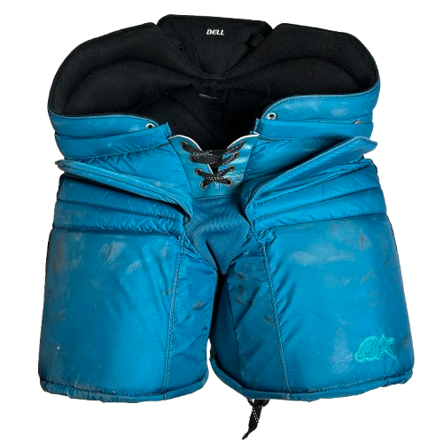 Pantalon de gardien de but personnalisé Brian's Pro d'occasion - Aaron Dell (bleu sarcelle/blanc/noir)